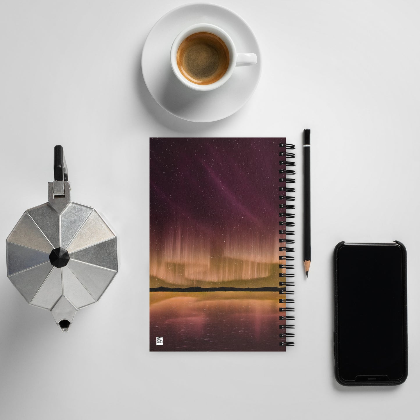 Australian Aurora Spiral notebook