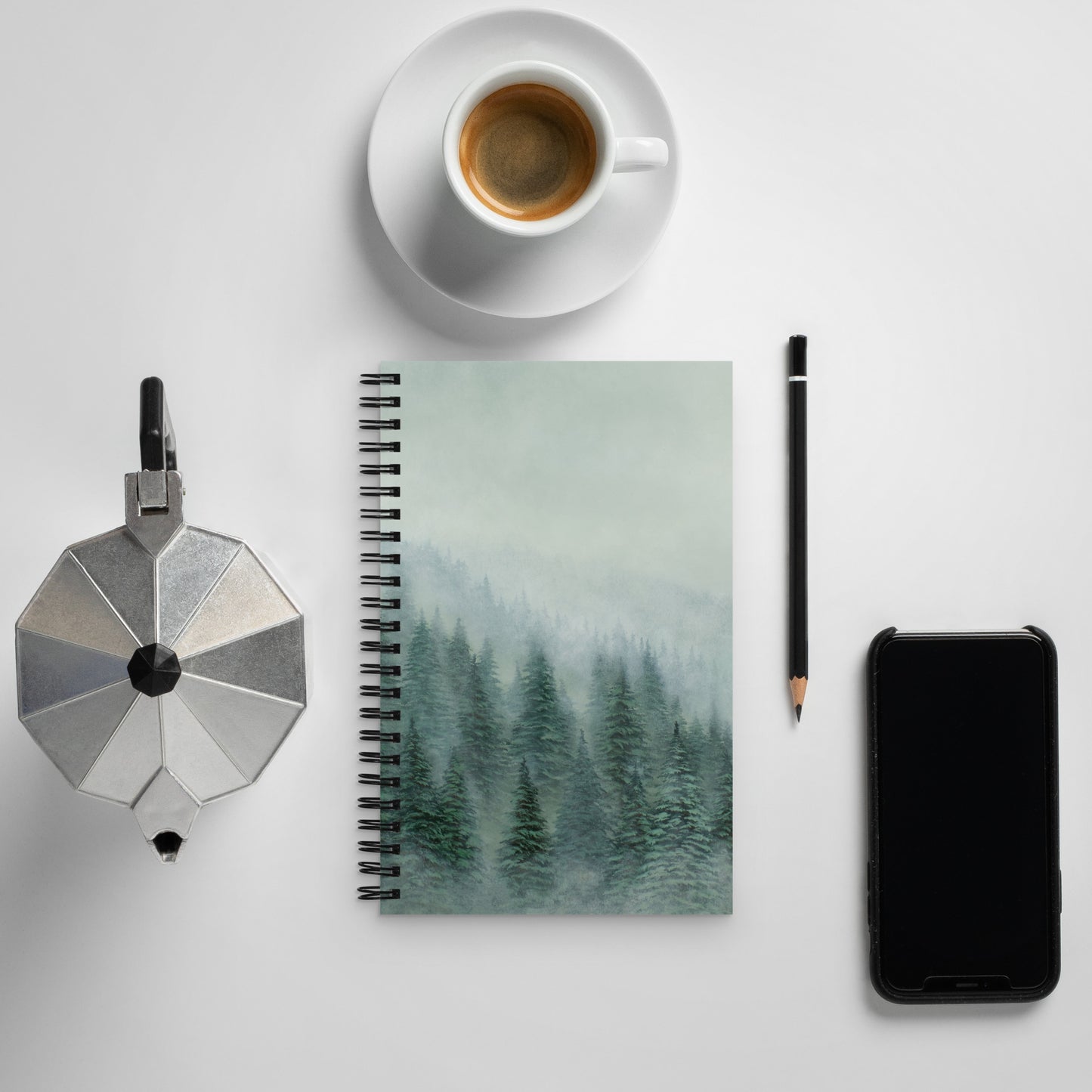 Misty Ridge Spiral notebook