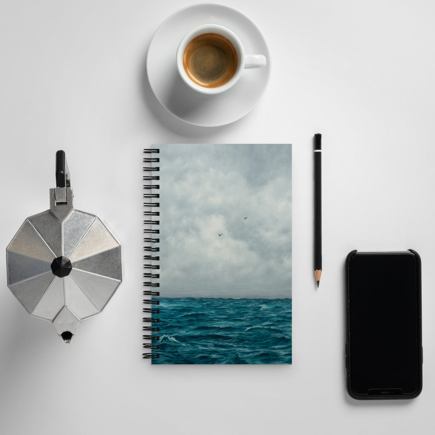 Calming Storm Spiral notebook