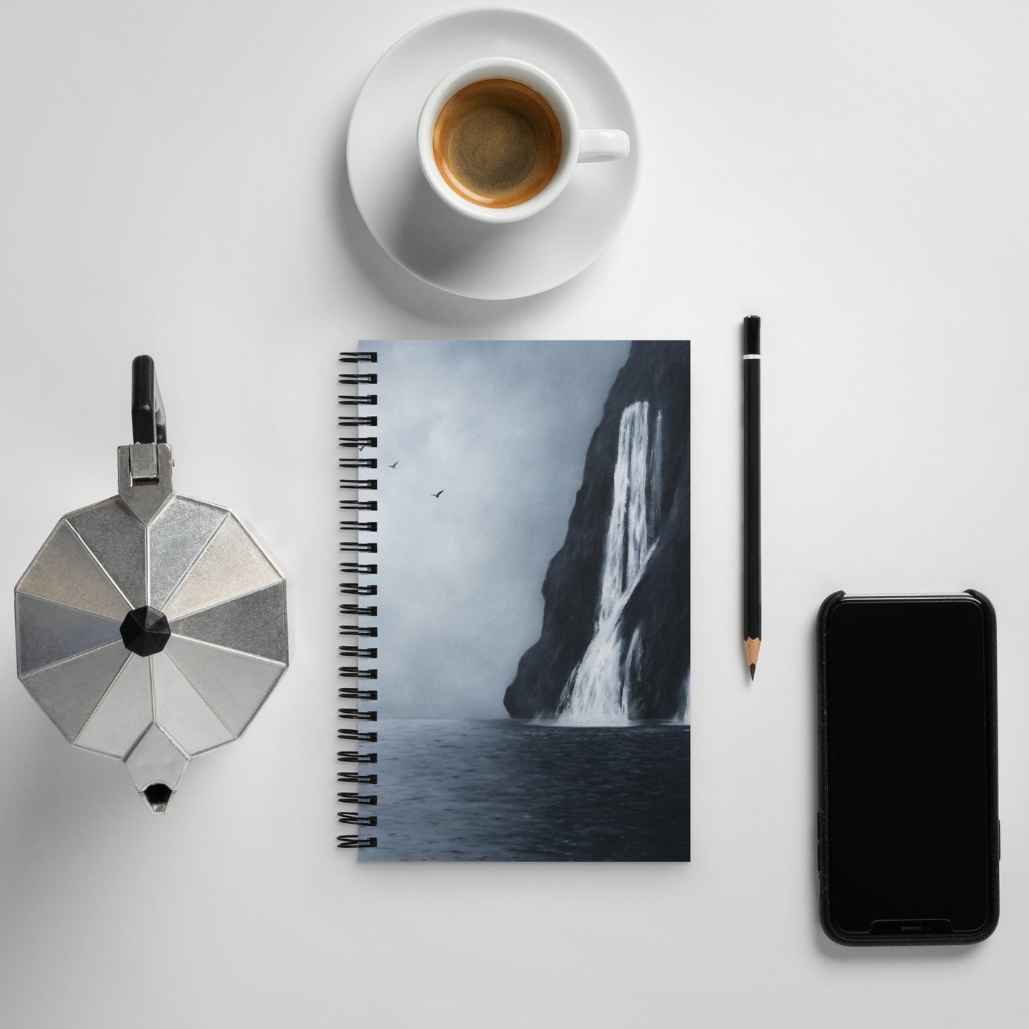 Black Water Bay Spiral notebook