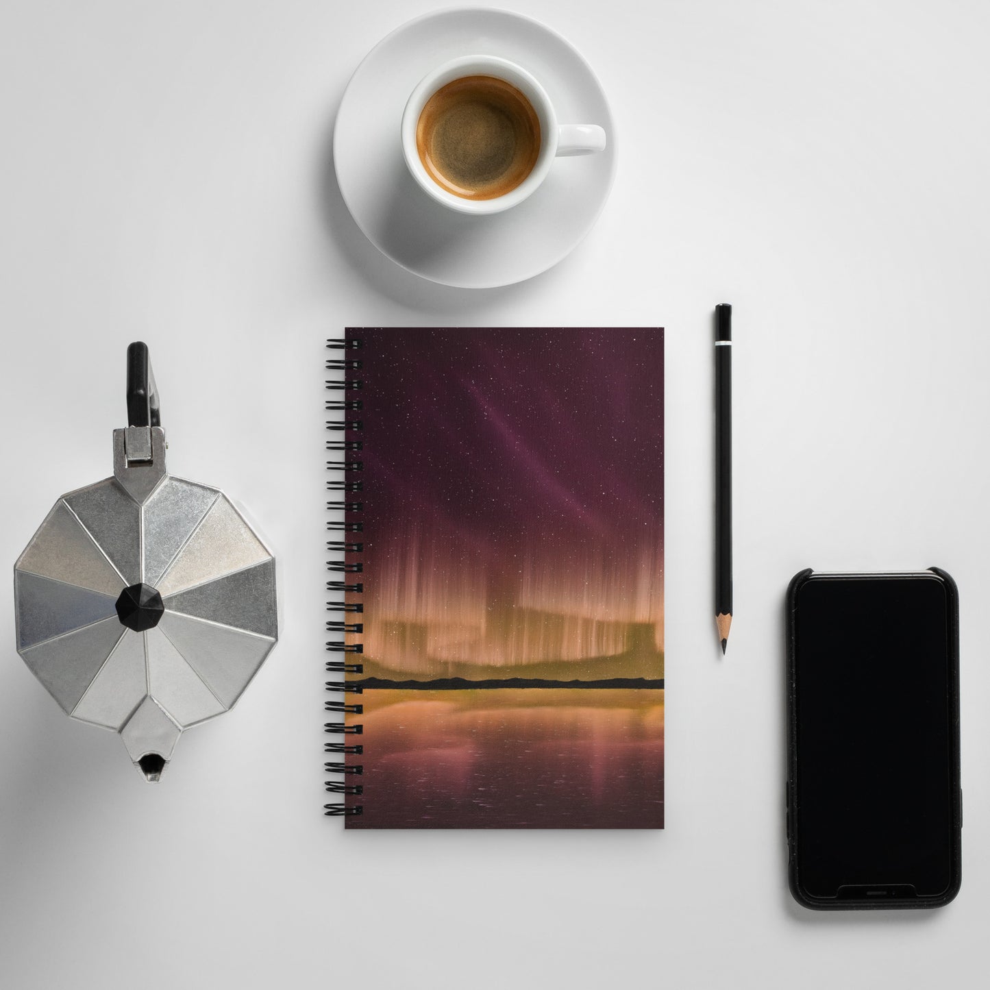 Australian Aurora Spiral notebook