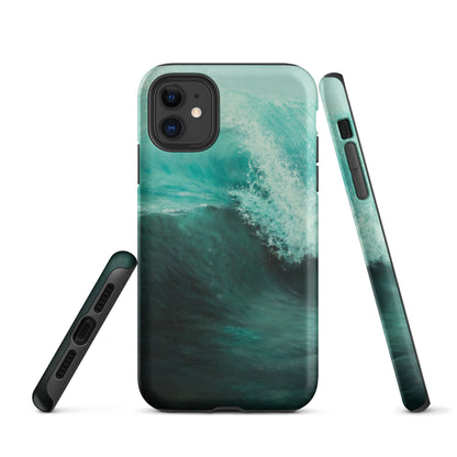 Emerald Wave Tough iPhone case